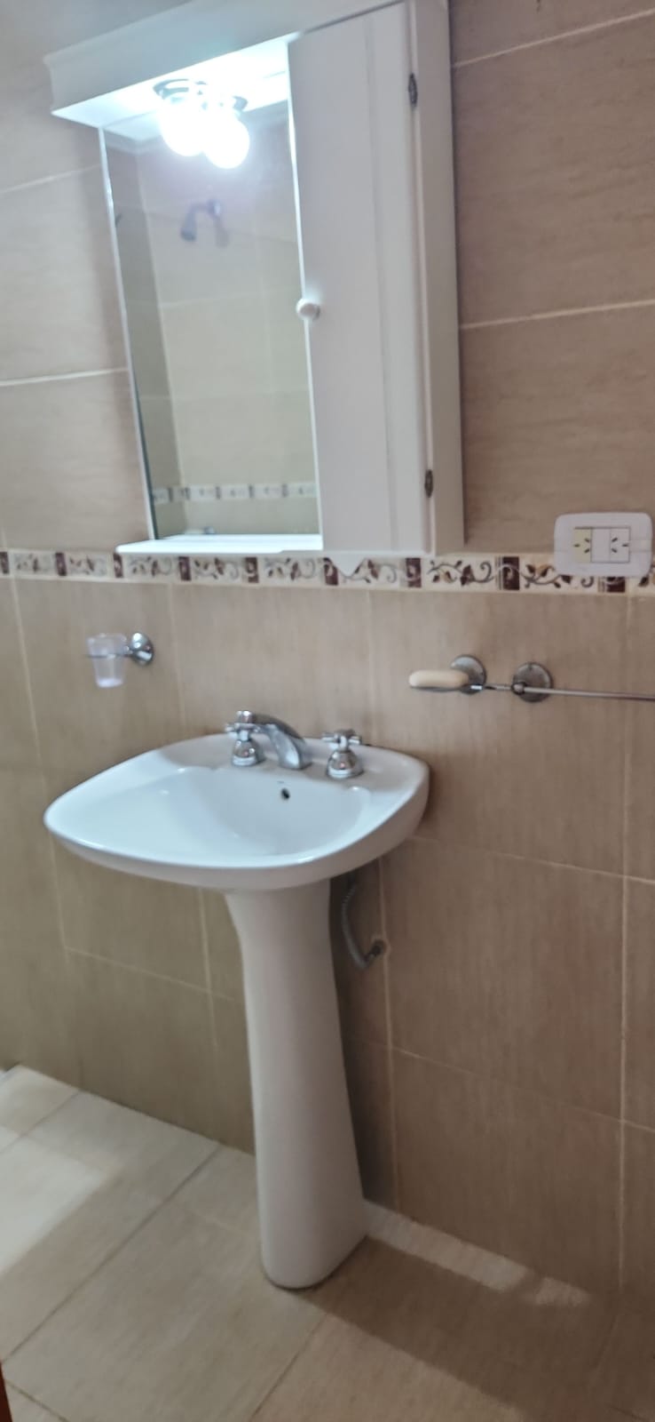 Sector de ducha en baño